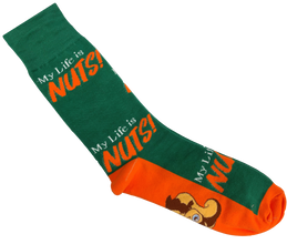 Nutmeg the Chipmunk Green Socks