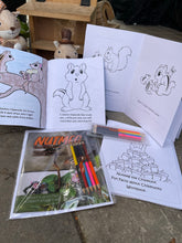 Colouring book, with activity book and pencil crayons bundle