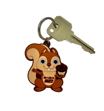 Nutmeg the Chipmunk PVC Keychain or Zipper Pull