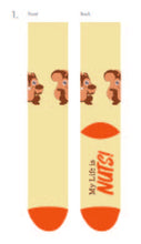 Nutmeg the Chipmunk Yellow Socks