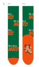 Nutmeg the Chipmunk Green Socks