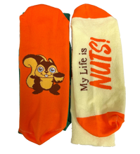 Nutmeg the Chipmunk Yellow Socks